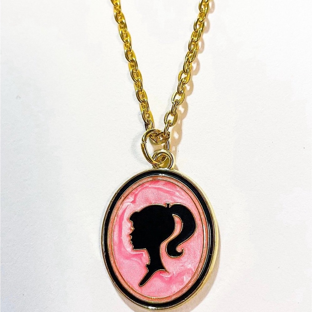 Barbie Cameo Pendant Necklace